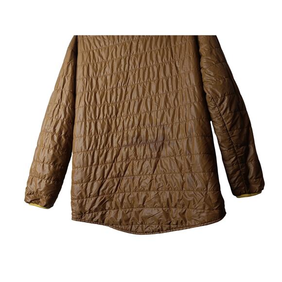 Offline by Aerie Brown Quilted Puffer Pullover Jacket XS Yellow Lightweight - Picture 6 of 10